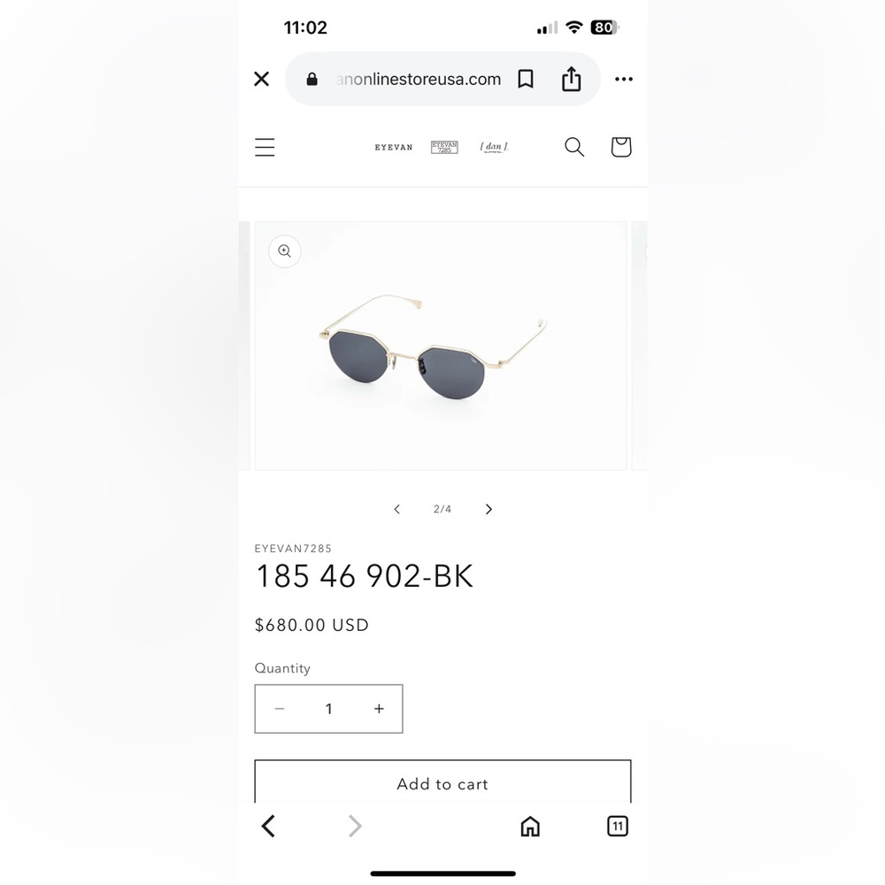 Eyevan 7285 - 185 46 902-BK